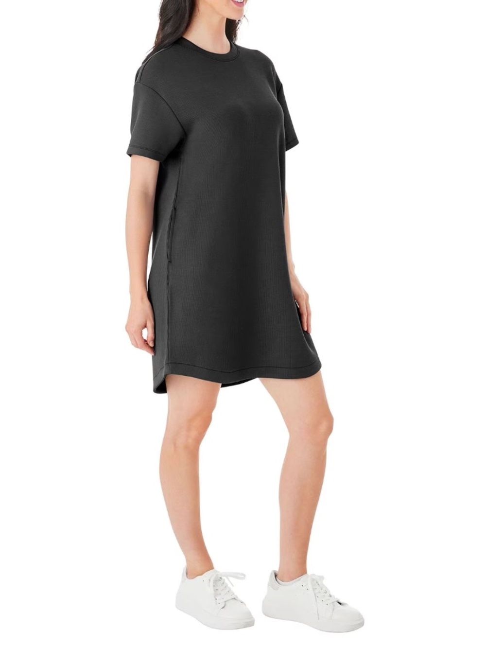 Member's Mark Women's Short Sleeve Sandwash Dress | Black